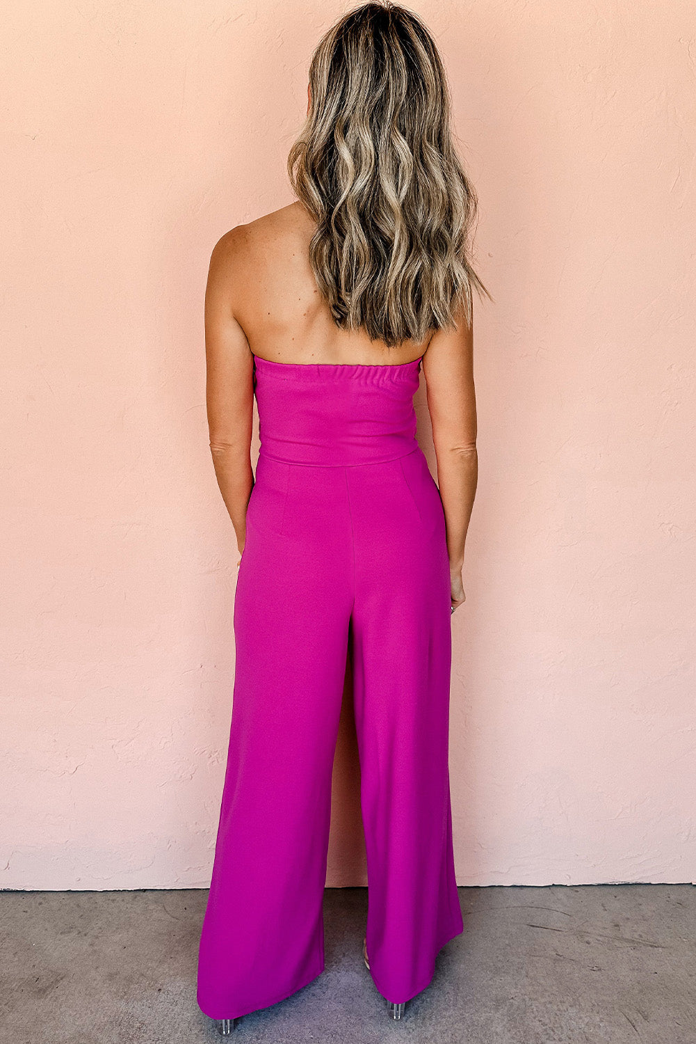 Bowknot Strapless Jumpsuit