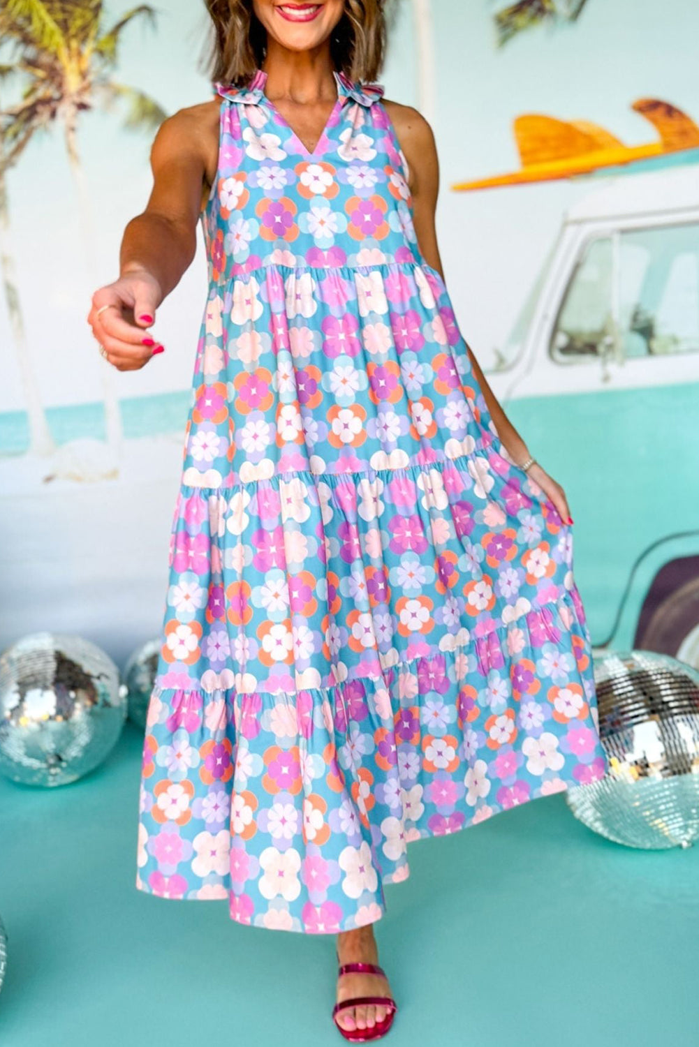 Floral Tiered Maxi