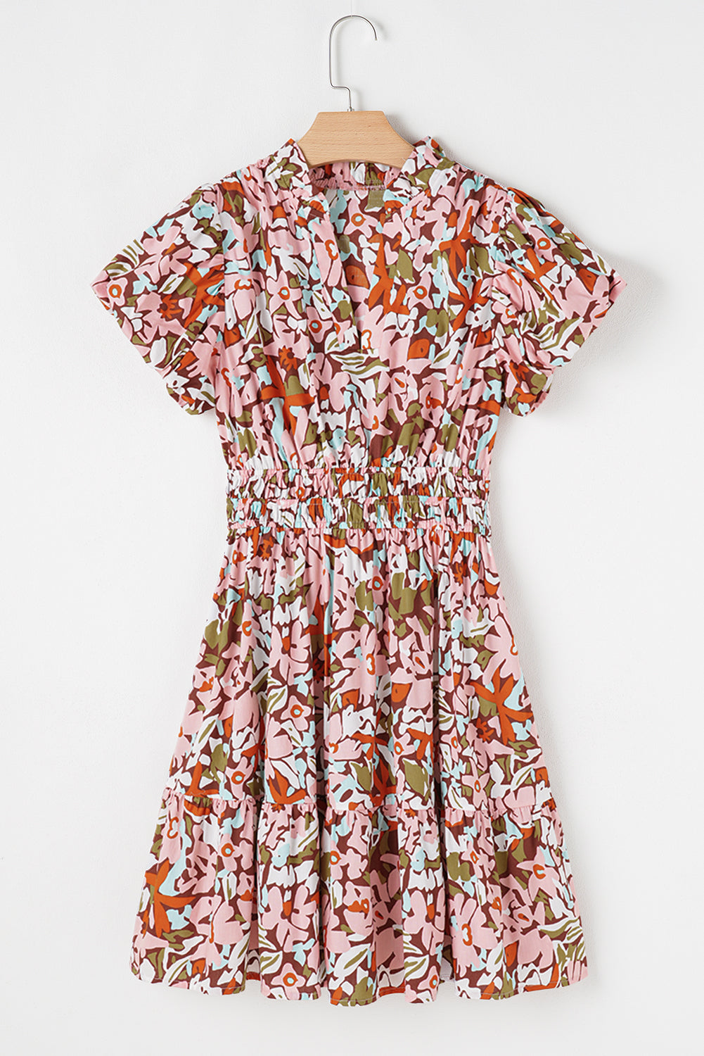 Floral Shirred Waist Mini