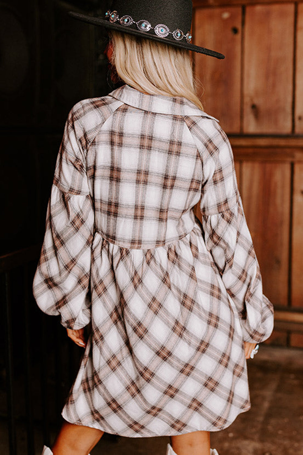 Plaid Shirt Dress