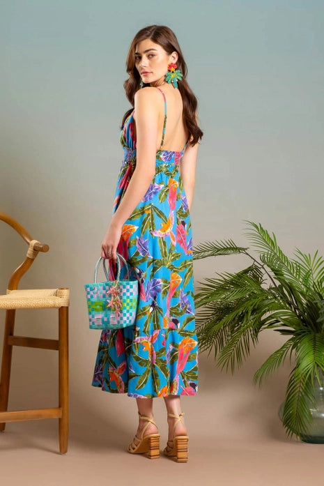 Blue Tropical Maxi