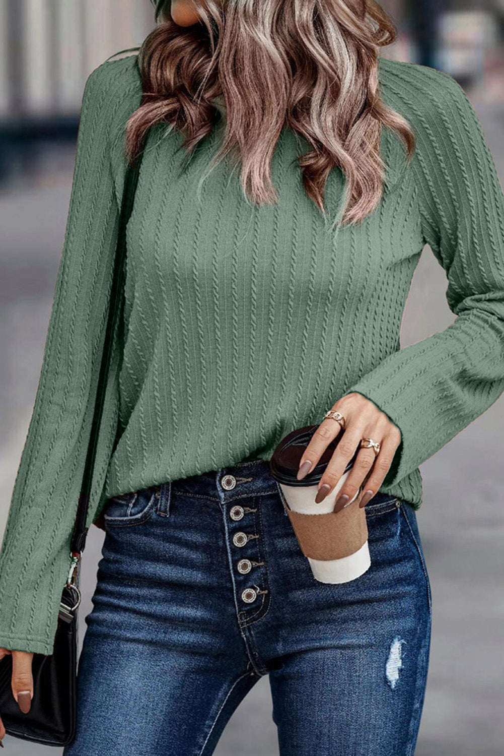 Sage Textured Top