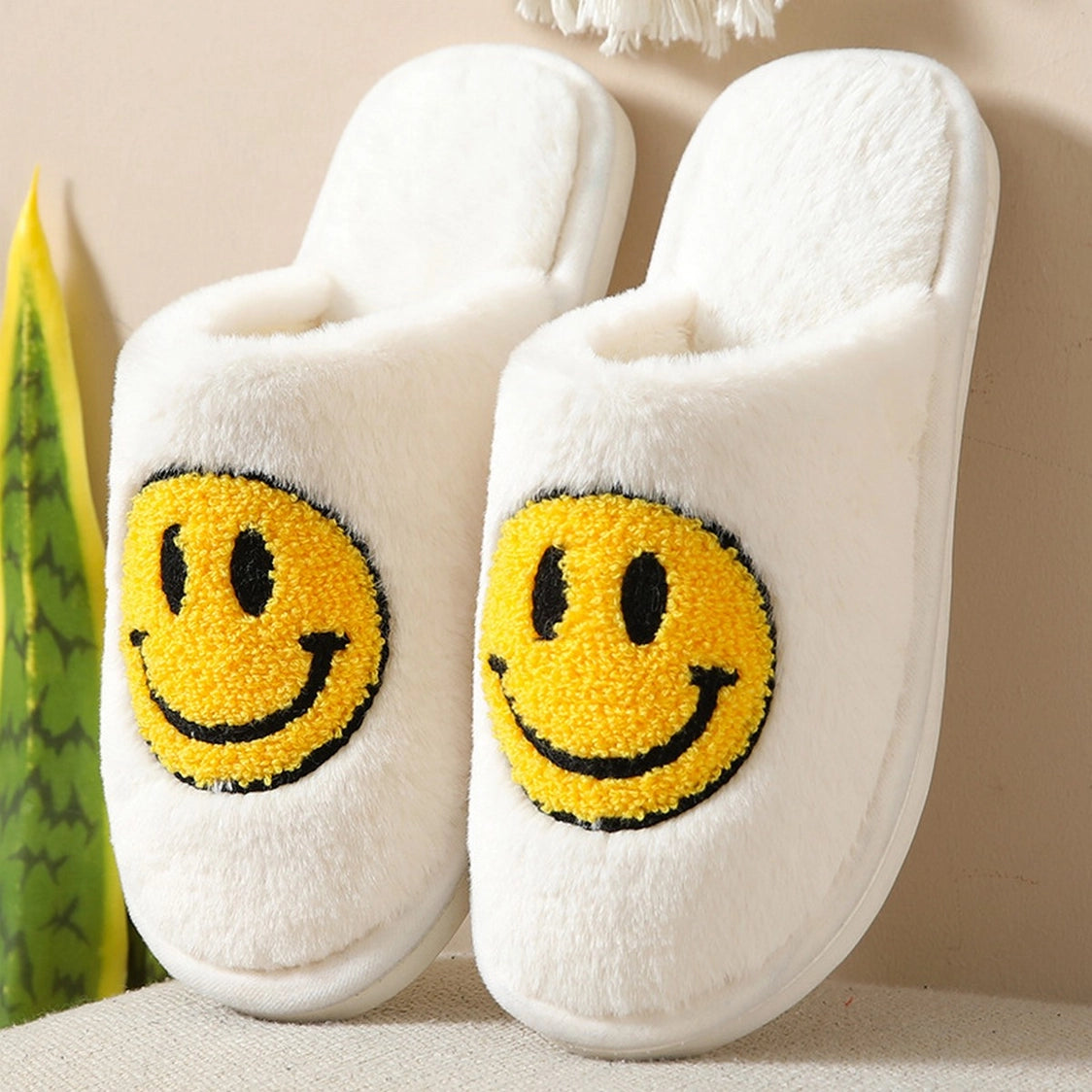 Assorted Smiley Face Slippers