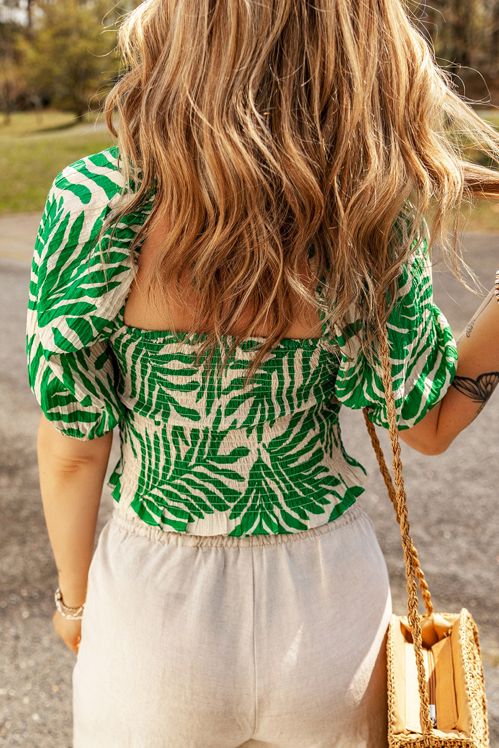 Tropical Leaf Top