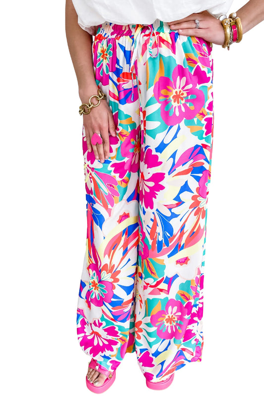 Flower Print Boho Pant