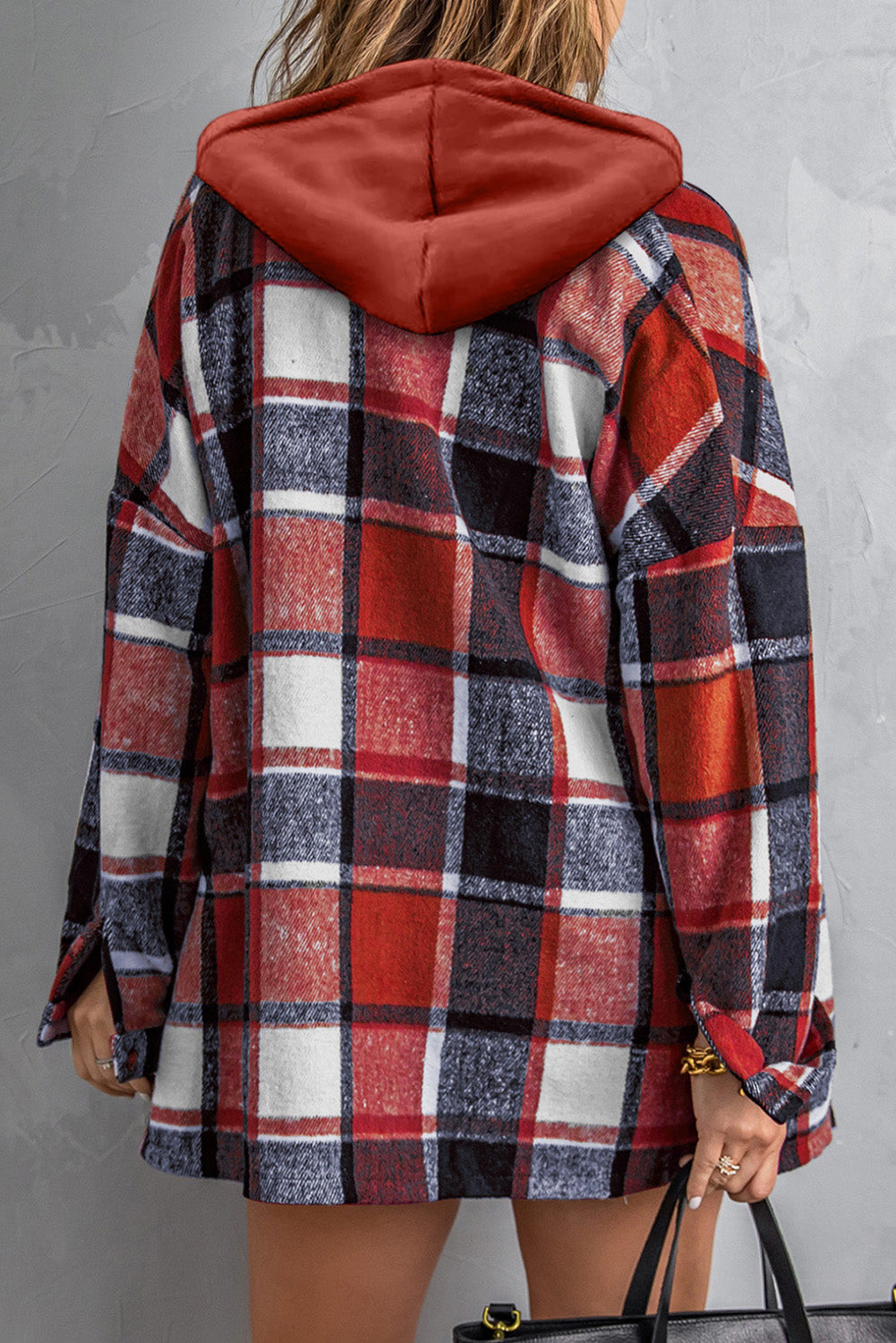 Plaid Hooded Shacket