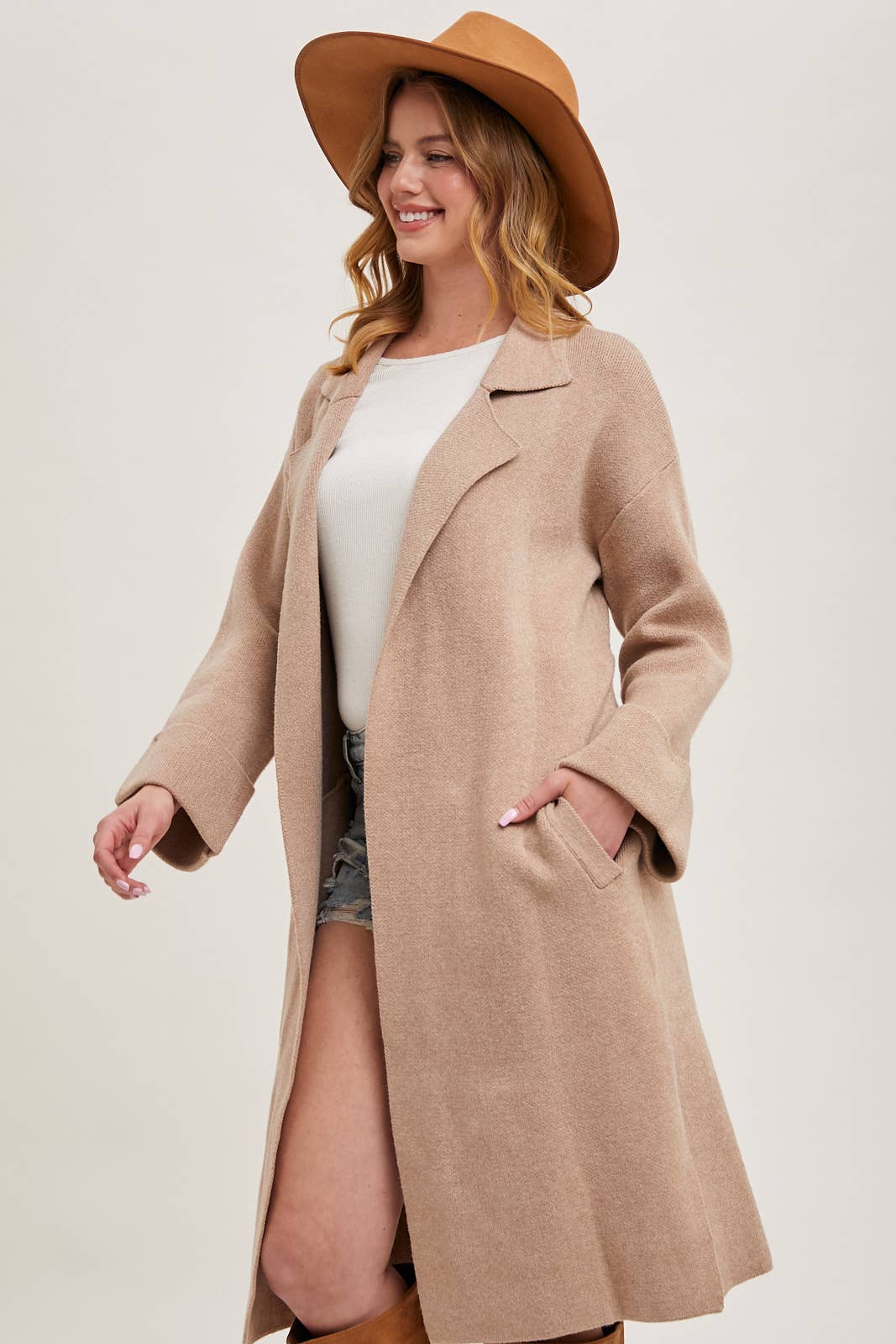 Knitted Trench Coat