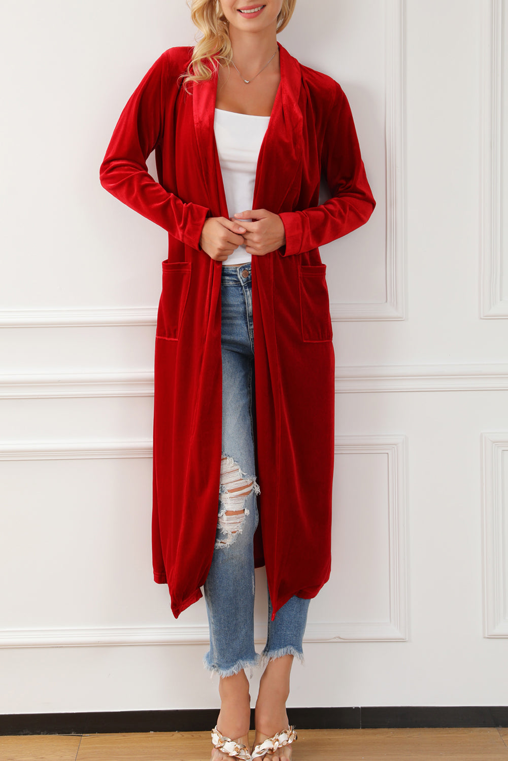 Red Velvet Duster