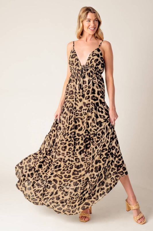 Animal Print Maxi Dress