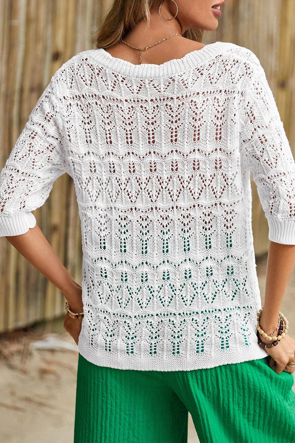 Frenchy Hollow Knitted Cardigan