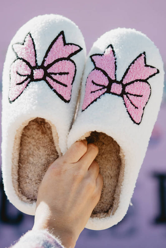 Pink Bow Slipper