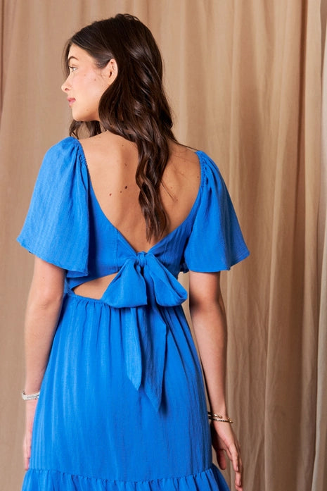 Blue Tiered Maxi