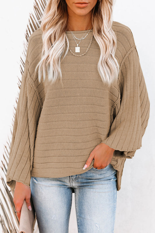 Exposed Seam Dolman Top