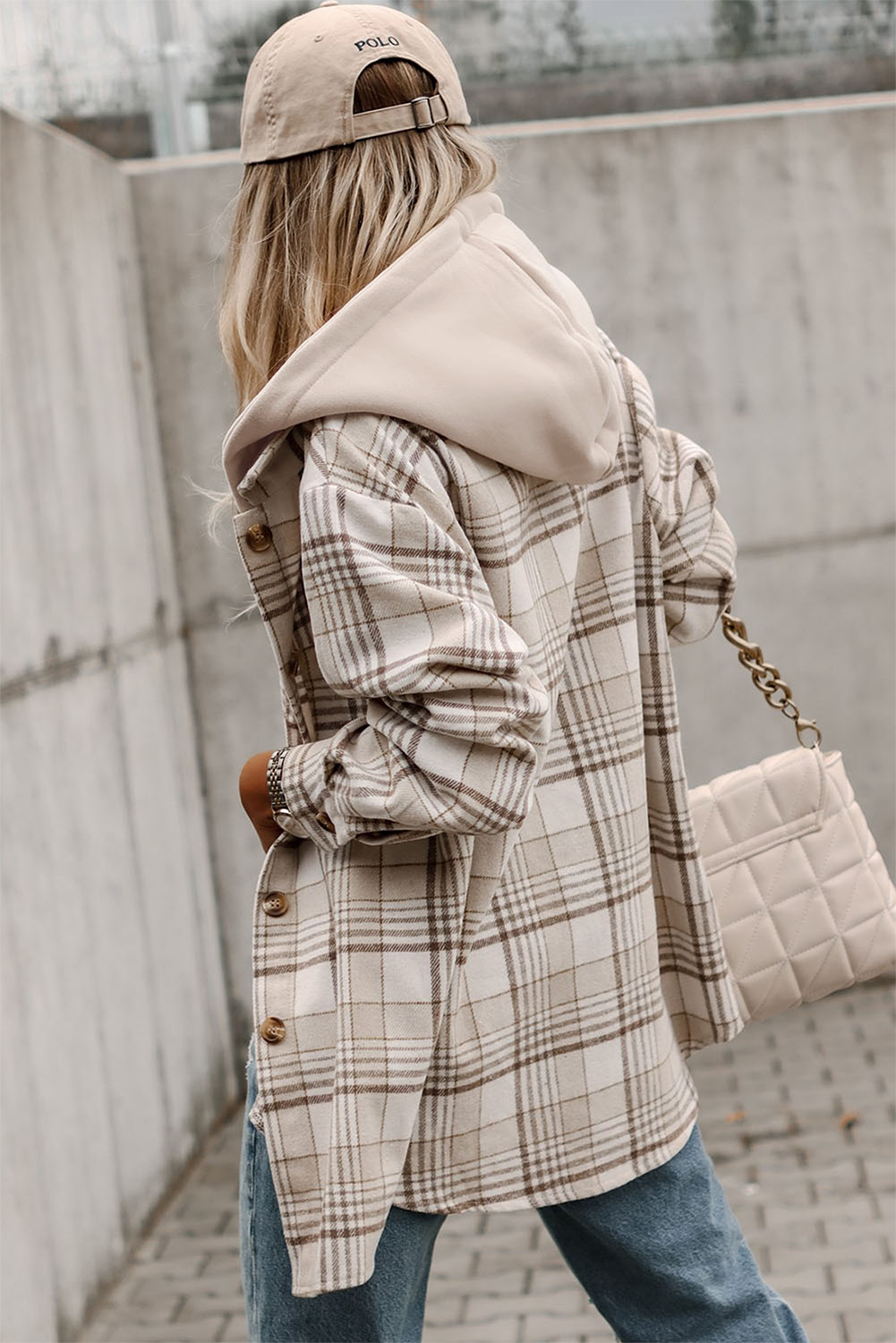 Khaki Plaid Jacket