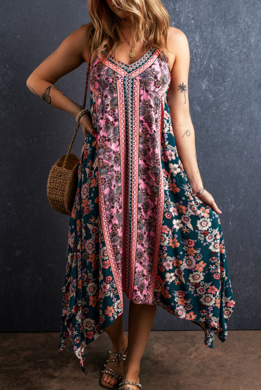 Boho Patch Dress