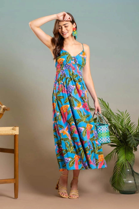 Blue Tropical Maxi