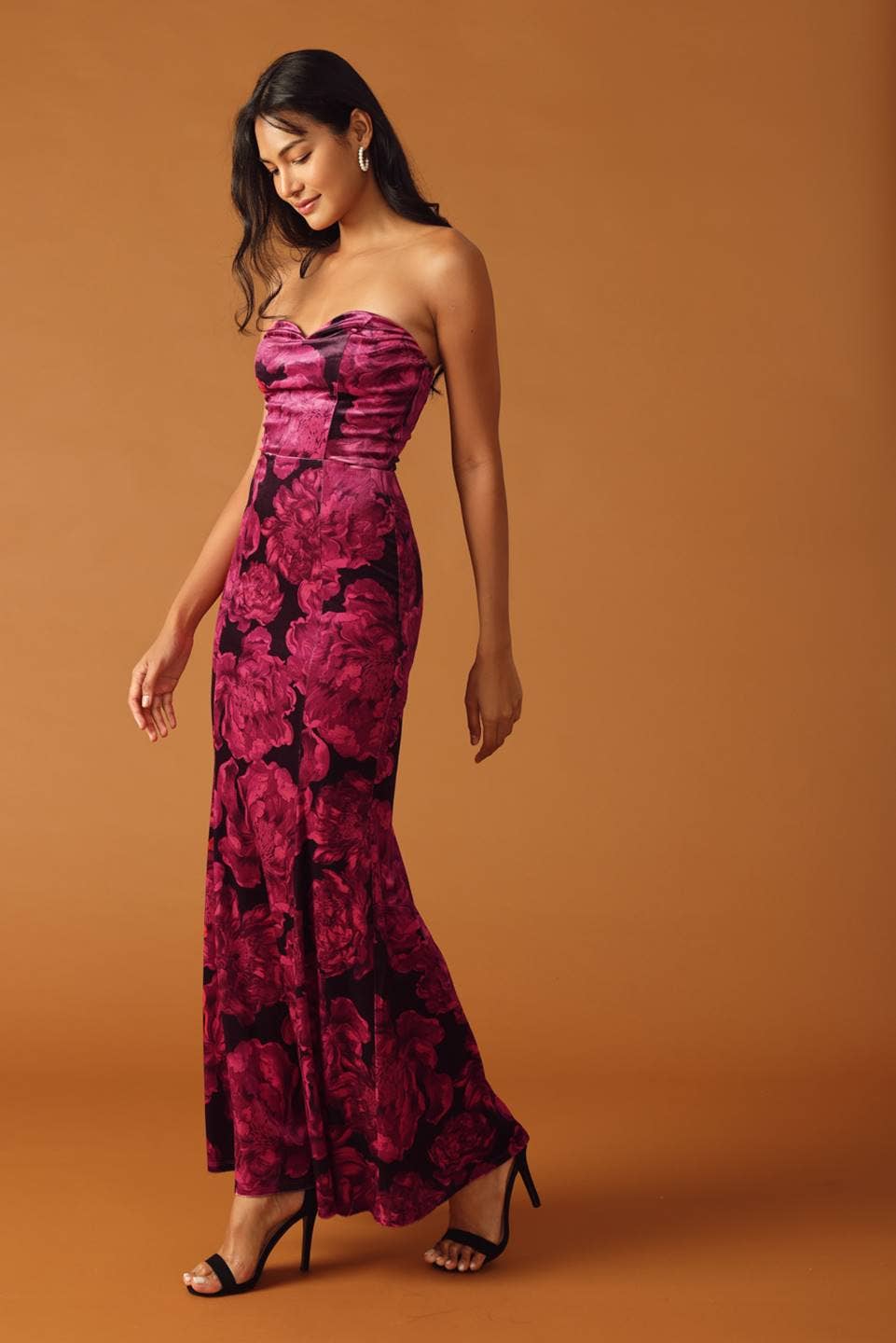 Velvet Printed Maxi