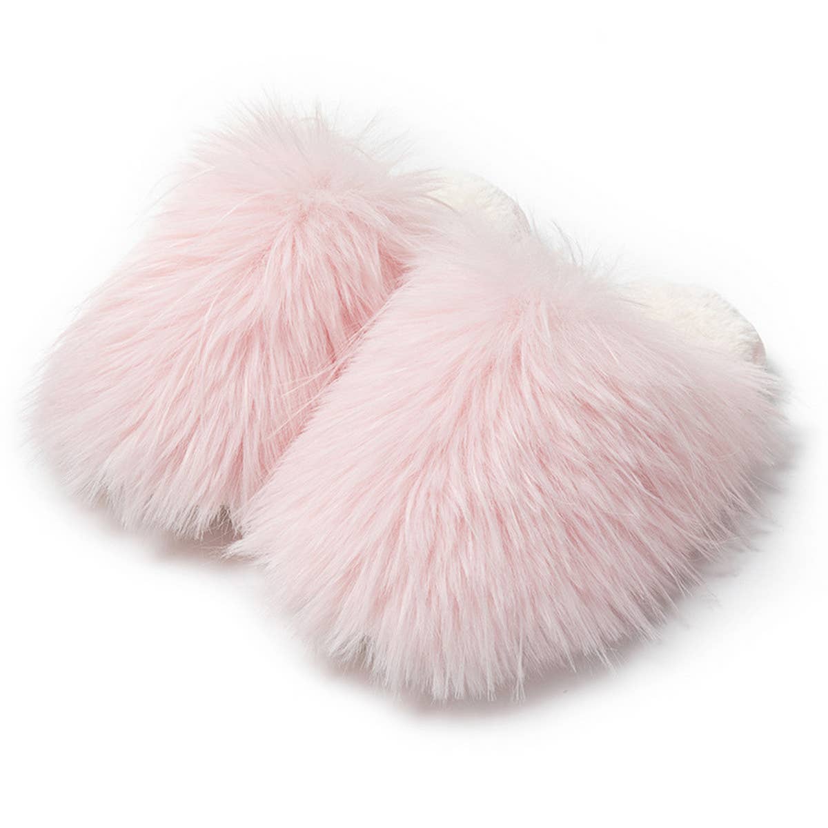 Cotton Candy Fur Slippers