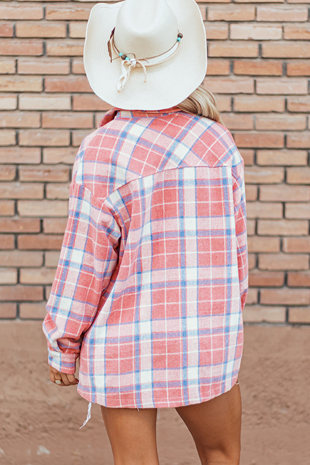 Pink Plaid Jacket