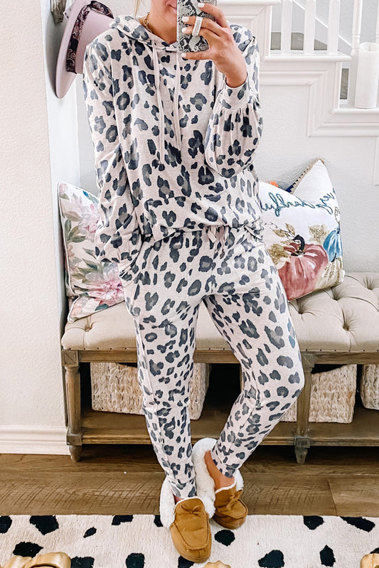 Khaki Leopard Pj Set