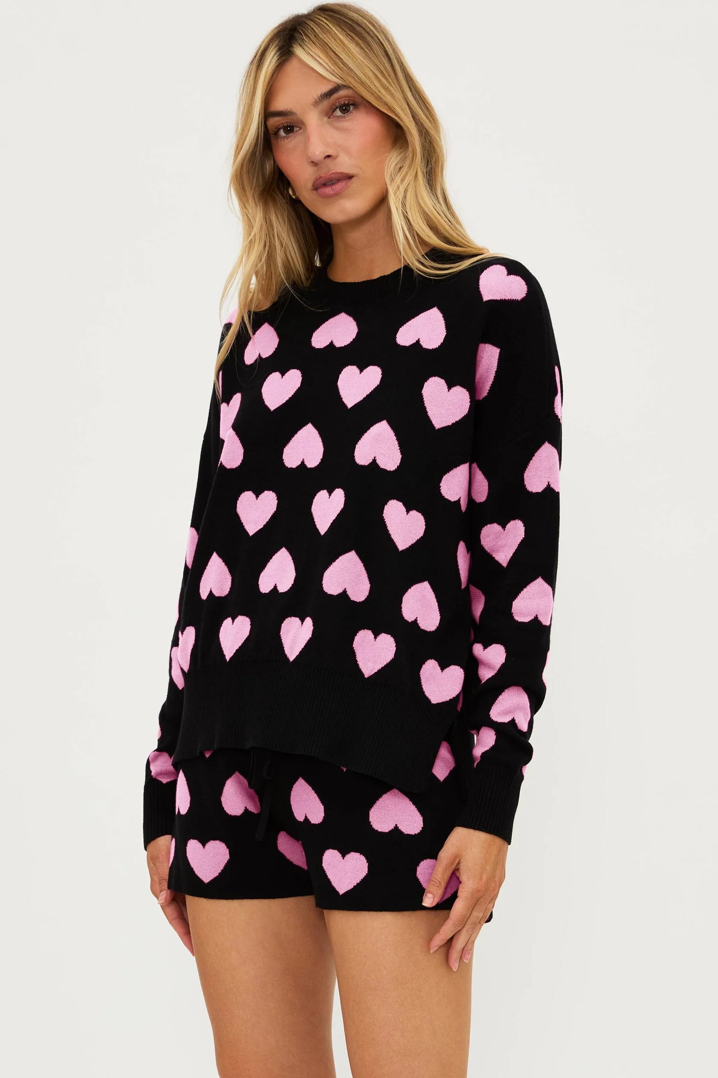 Beach Riot Callie Sweater Love Heart