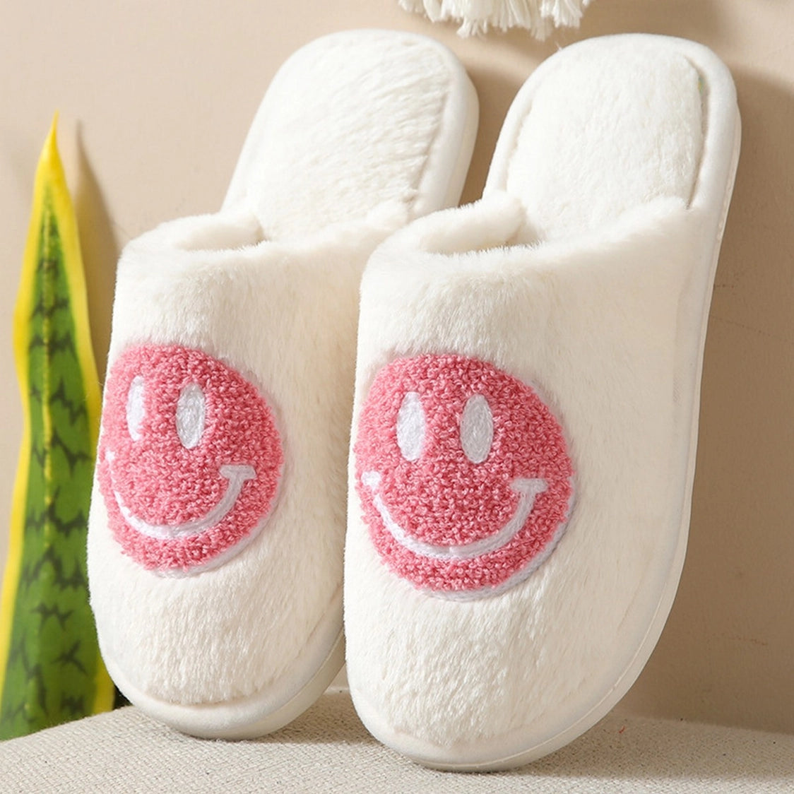 Assorted Smiley Face Slippers