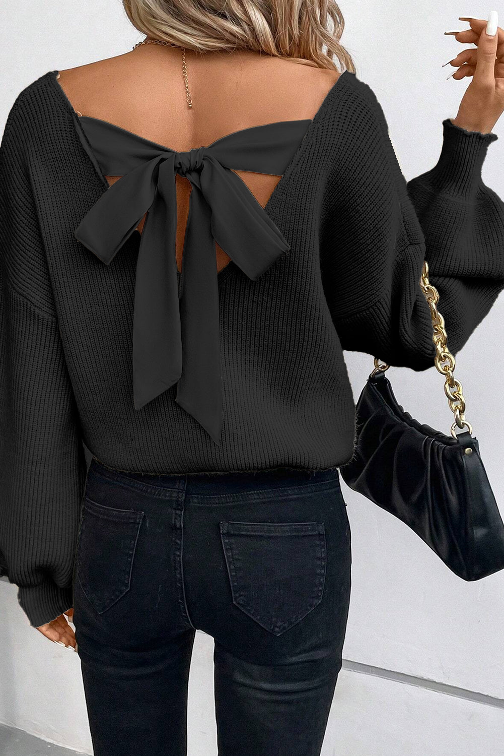 Bowknot Knit Sweater