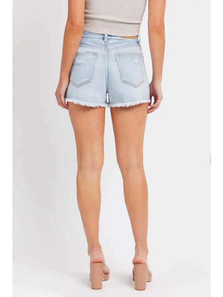 Cello High Rise Mom Shorts