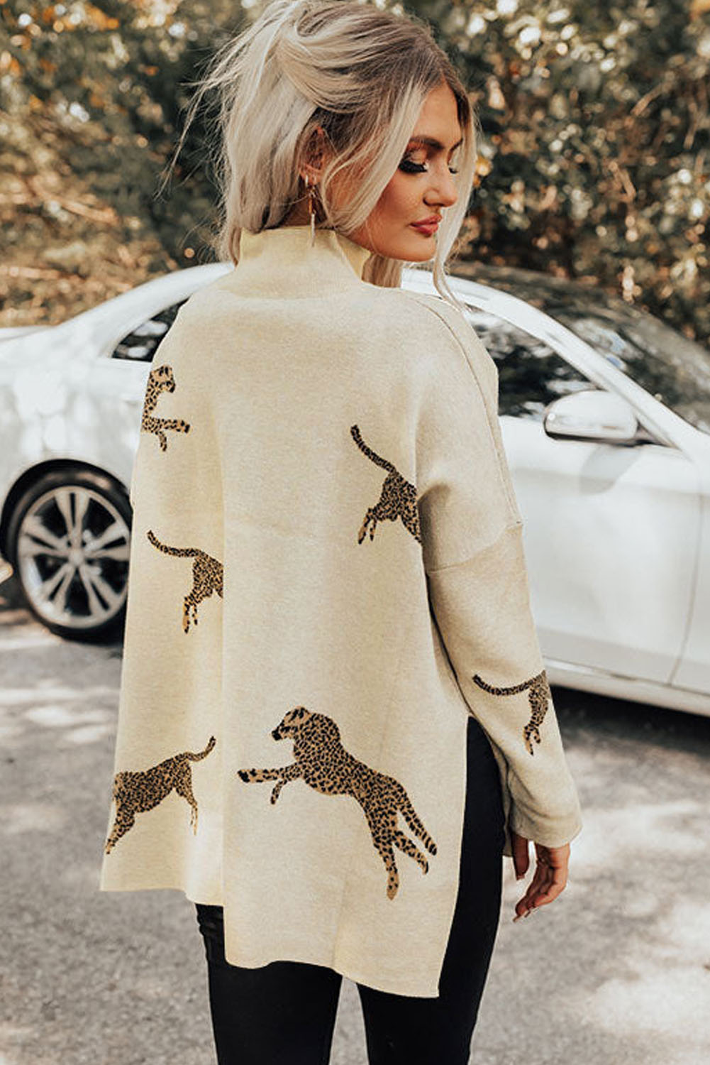 Running Cheetah Sweater