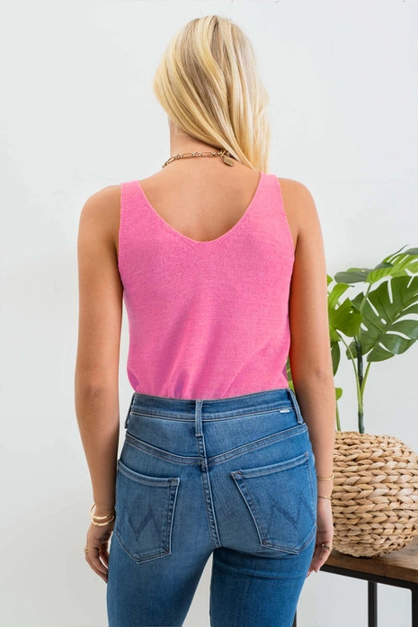 Pink Knit Tank