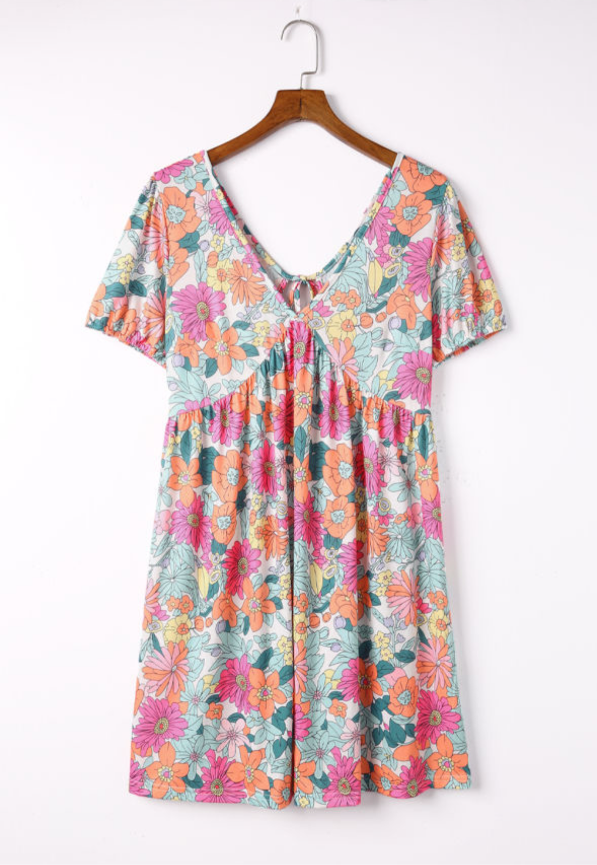 Floral Print Tie Back Mini