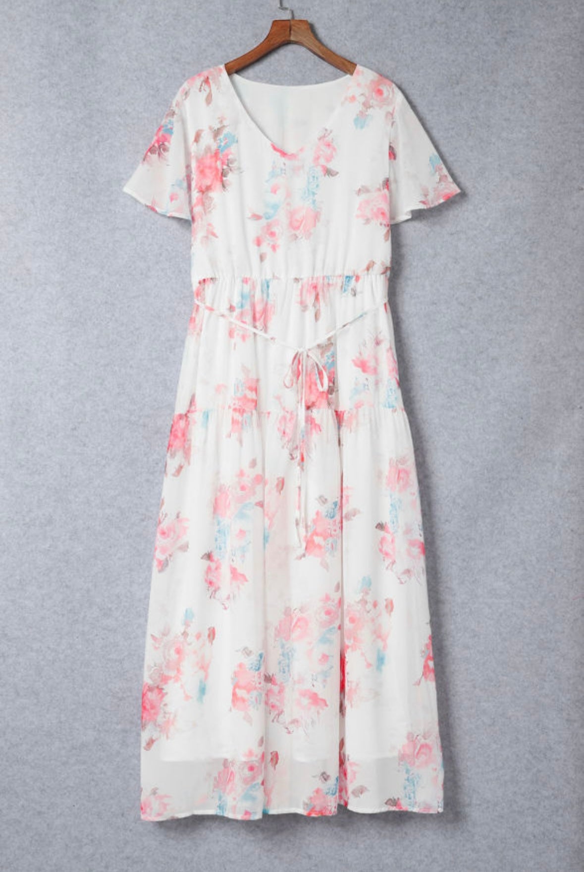 White Floral Maxi