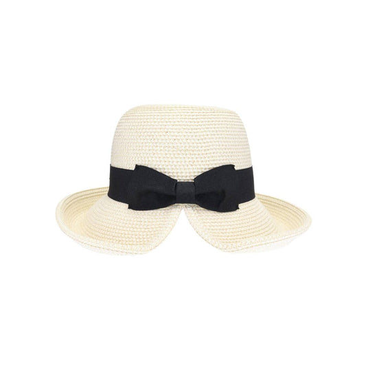 Bow Adorned Cloche Bucket Sunhat