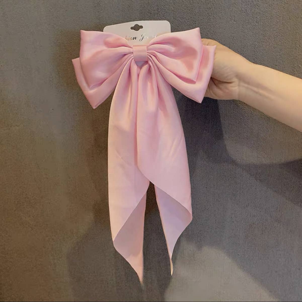 Pink Satin Bow