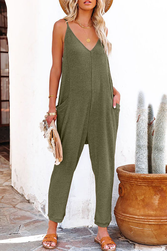 Waffle Knit Jumpsuit