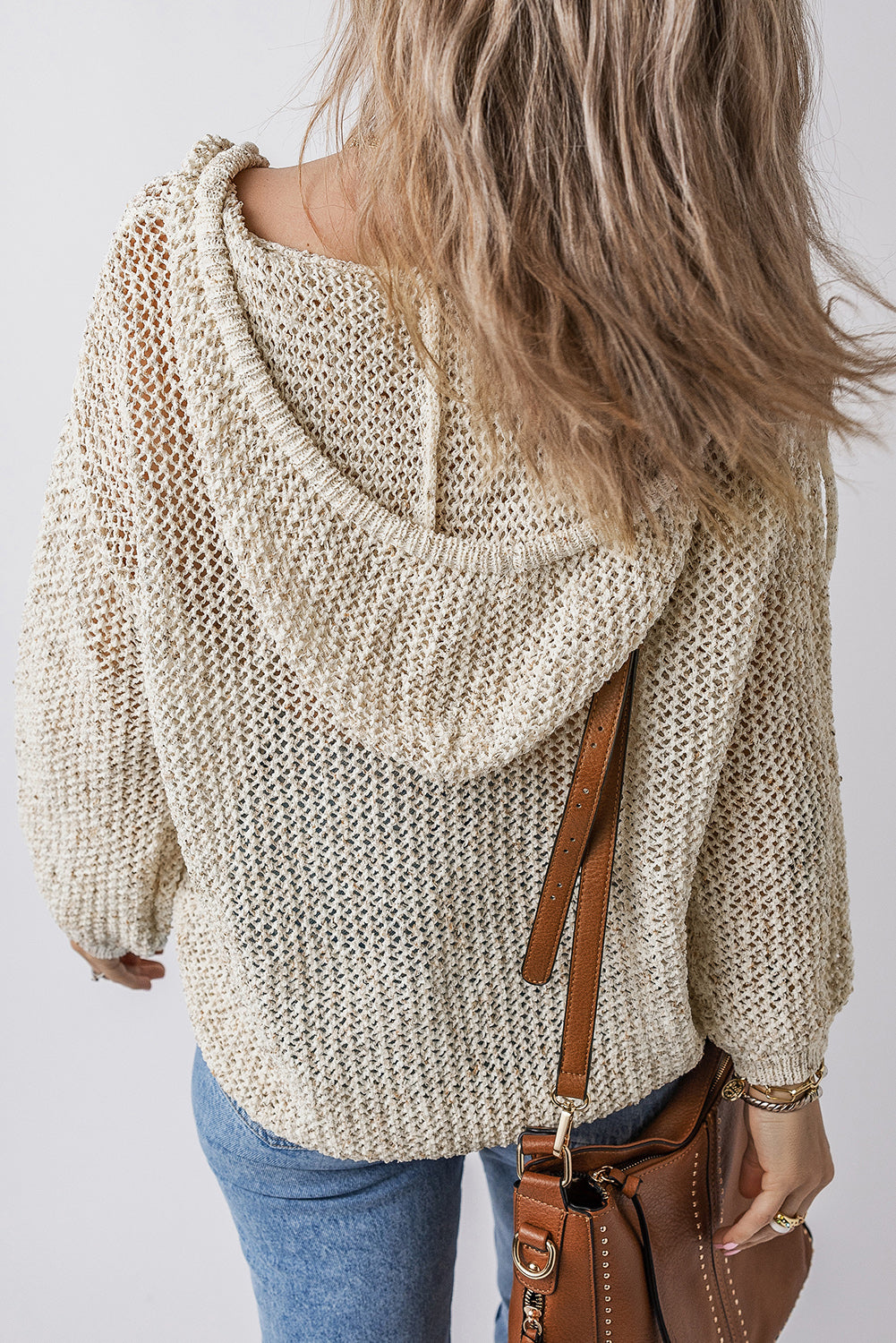 Hollow Knit Kangaroo Sweater