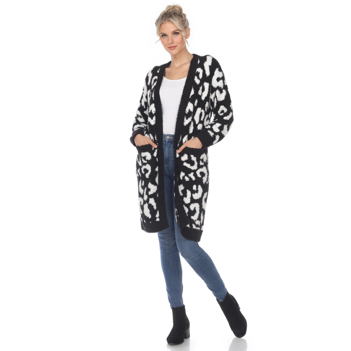 Leopard Sherpa Cardigan