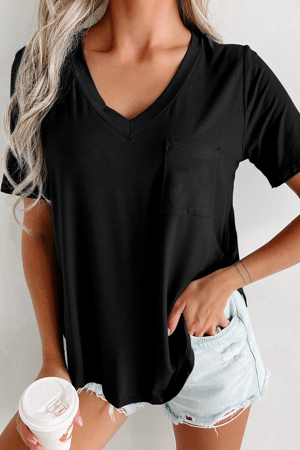 Basic V Neck Tee