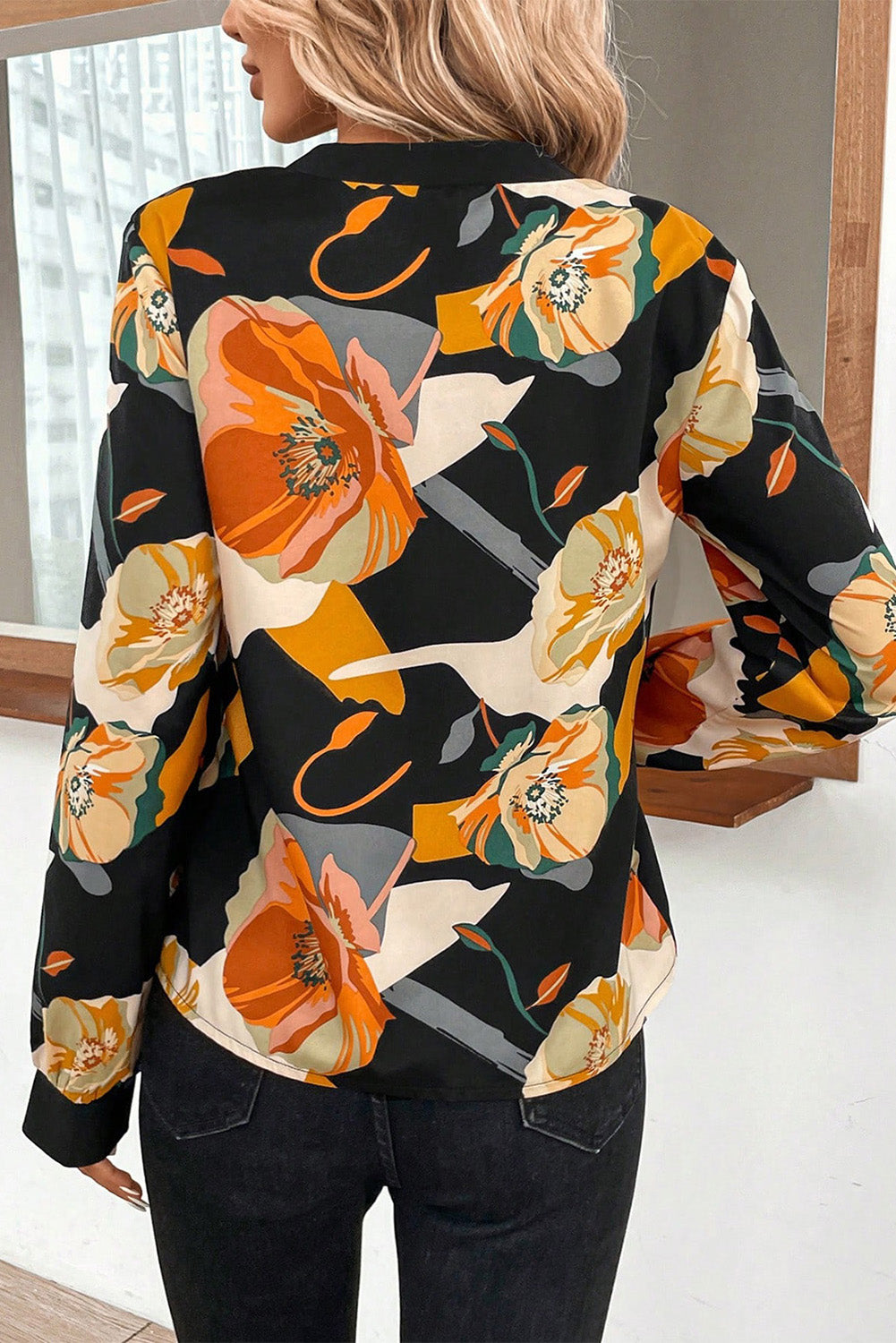 Multicolor Floral Print Blouse