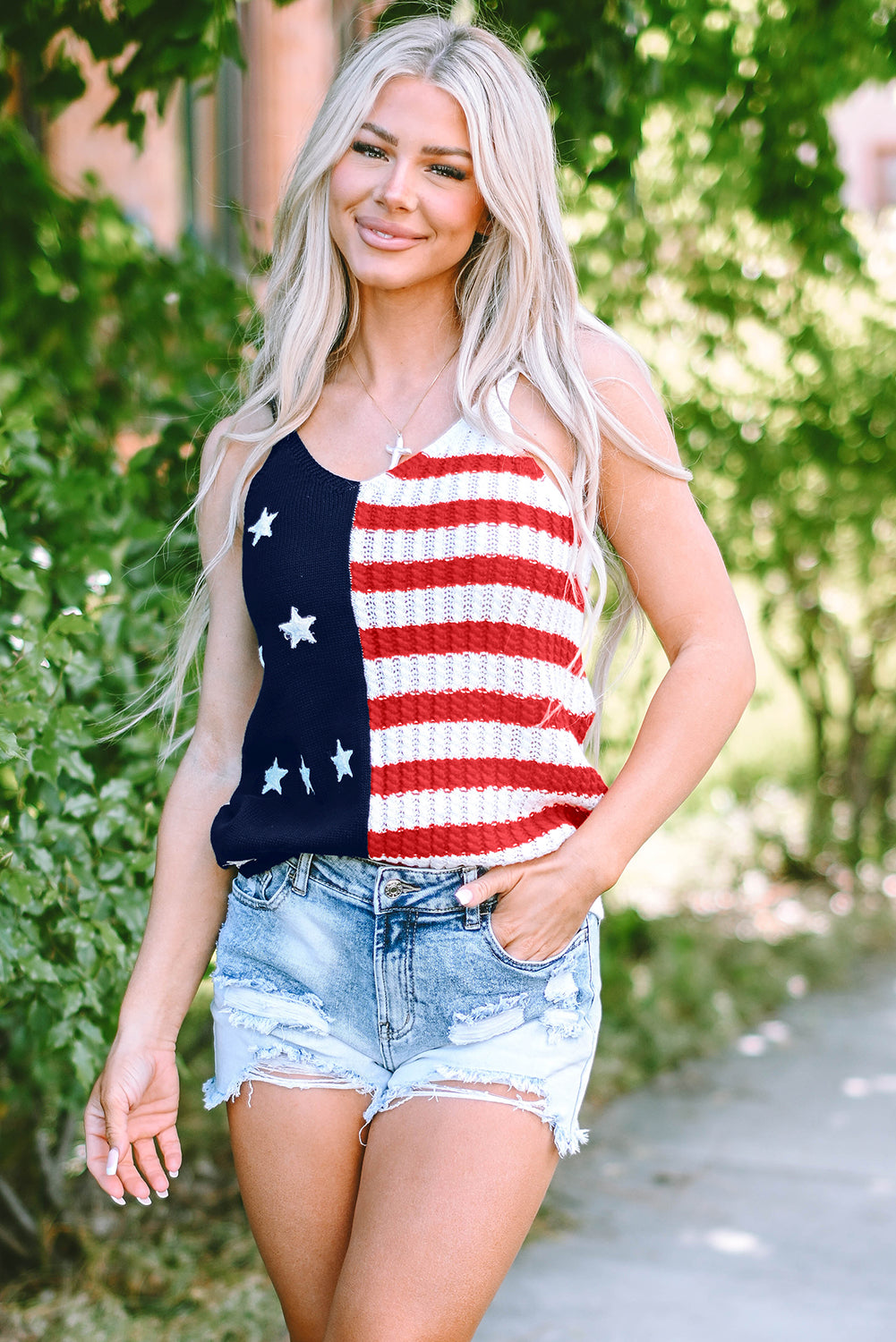 Knit Patriotic Tank