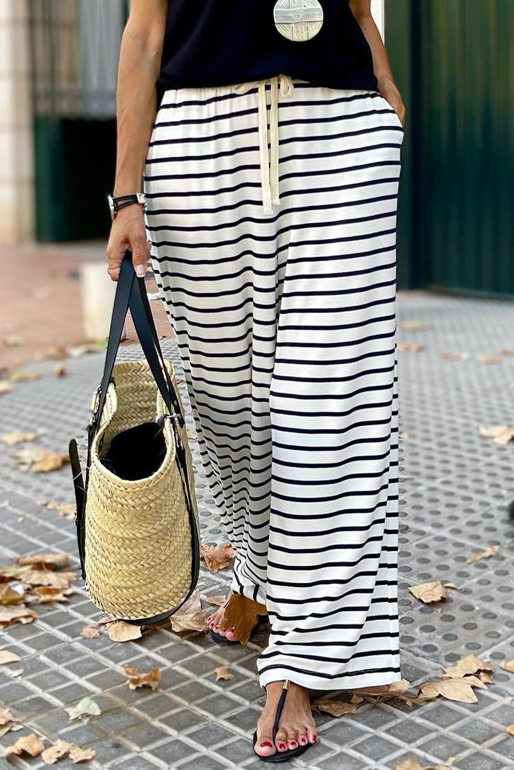 Striped Relaxed Fit Pant