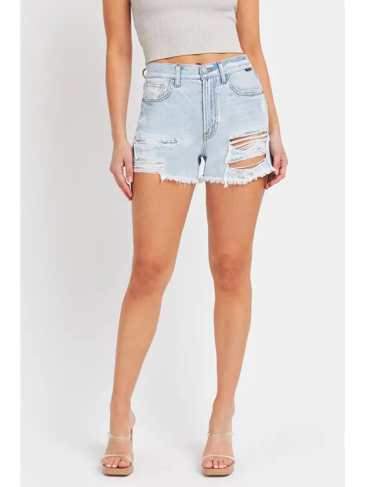 Cello High Rise Mom Shorts