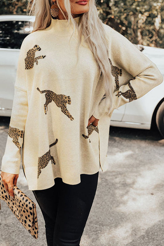 Running Cheetah Sweater