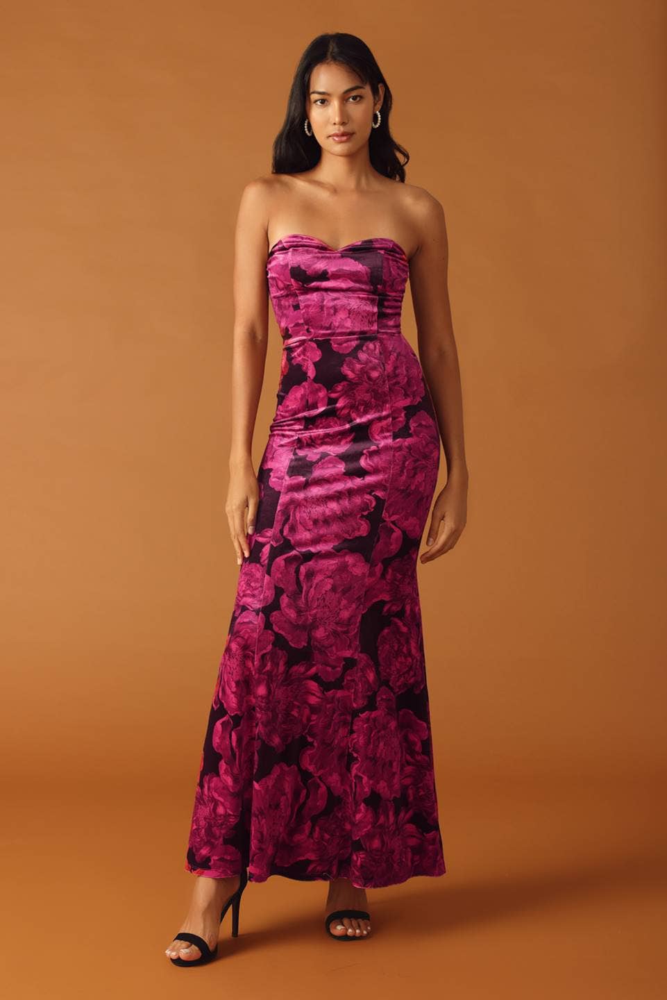 Velvet Printed Maxi