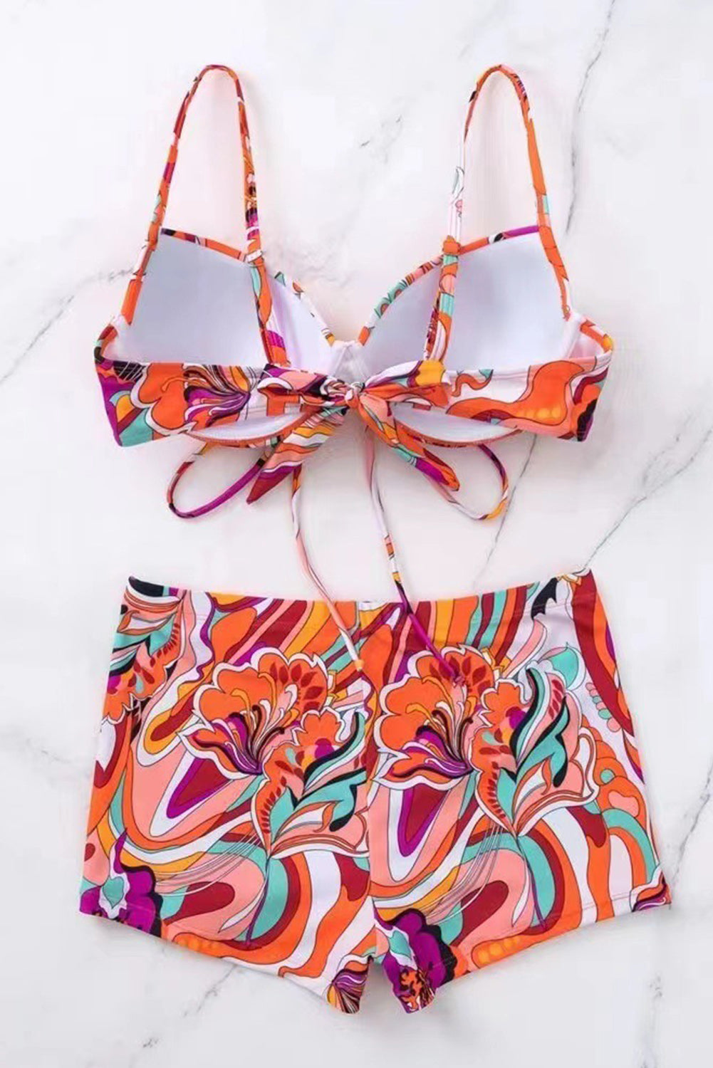 Groovy Floral Print Bikini