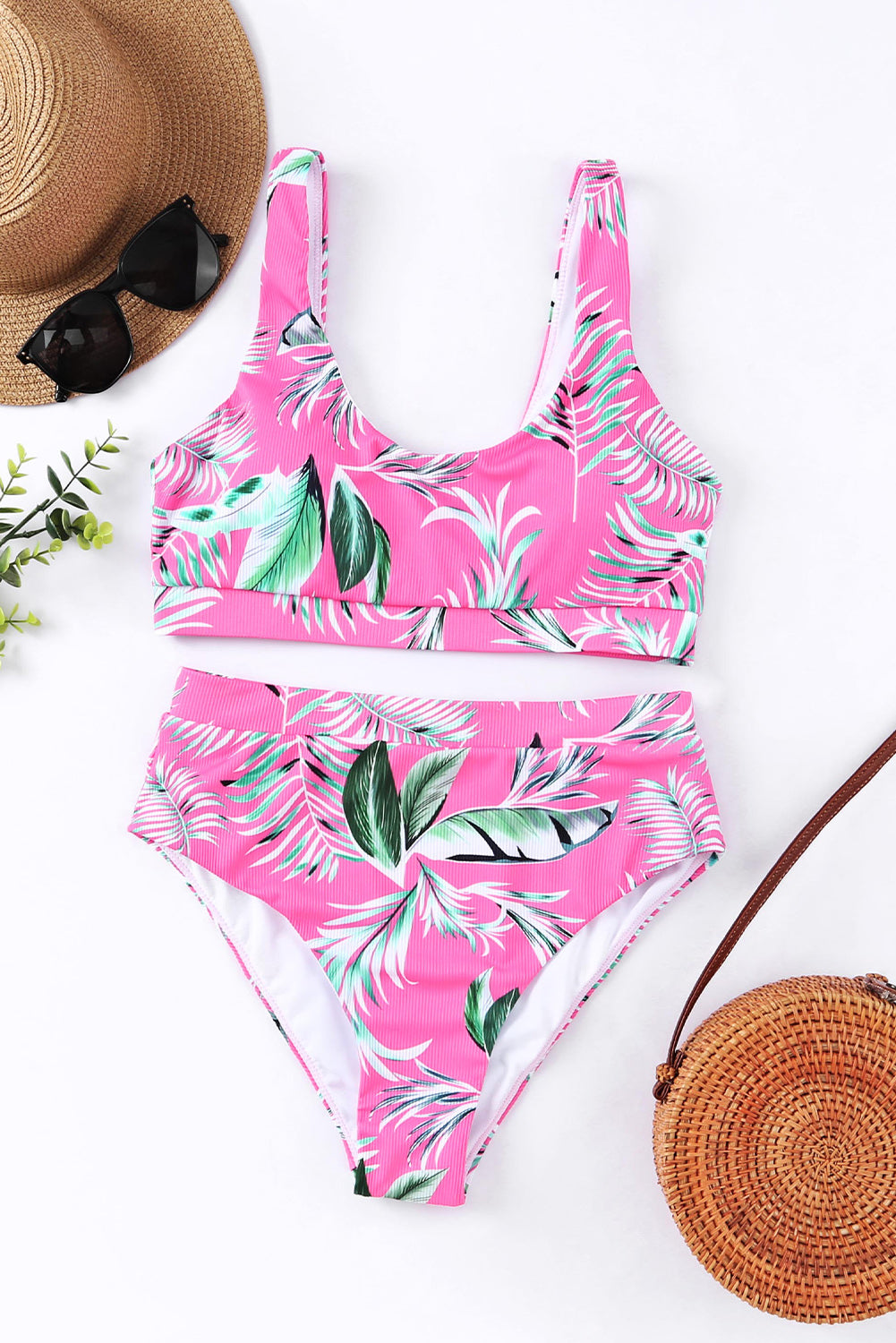 Pink Tropical Bikini