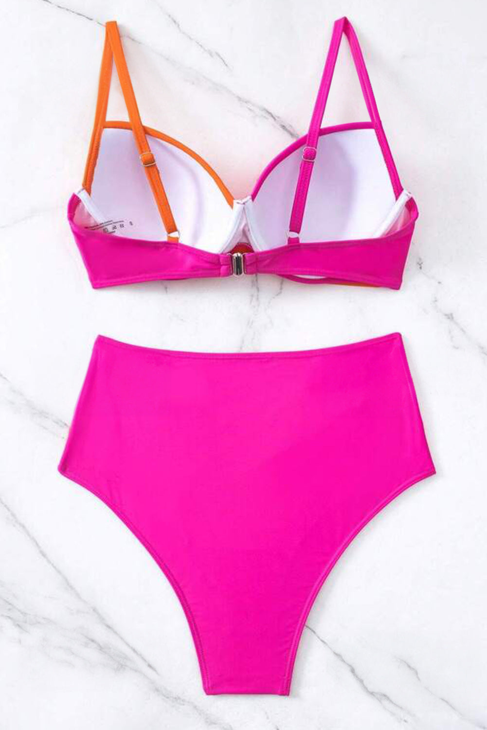 Pink and Orange Twist bikini